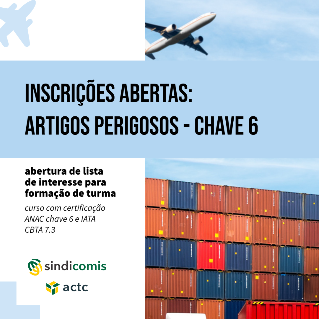 Dangerous Goods Regulations (Certificação IATA CBTA 7.3 e ANAC cat. 6) - MANIFESTAÇÃO DE INTERESSE